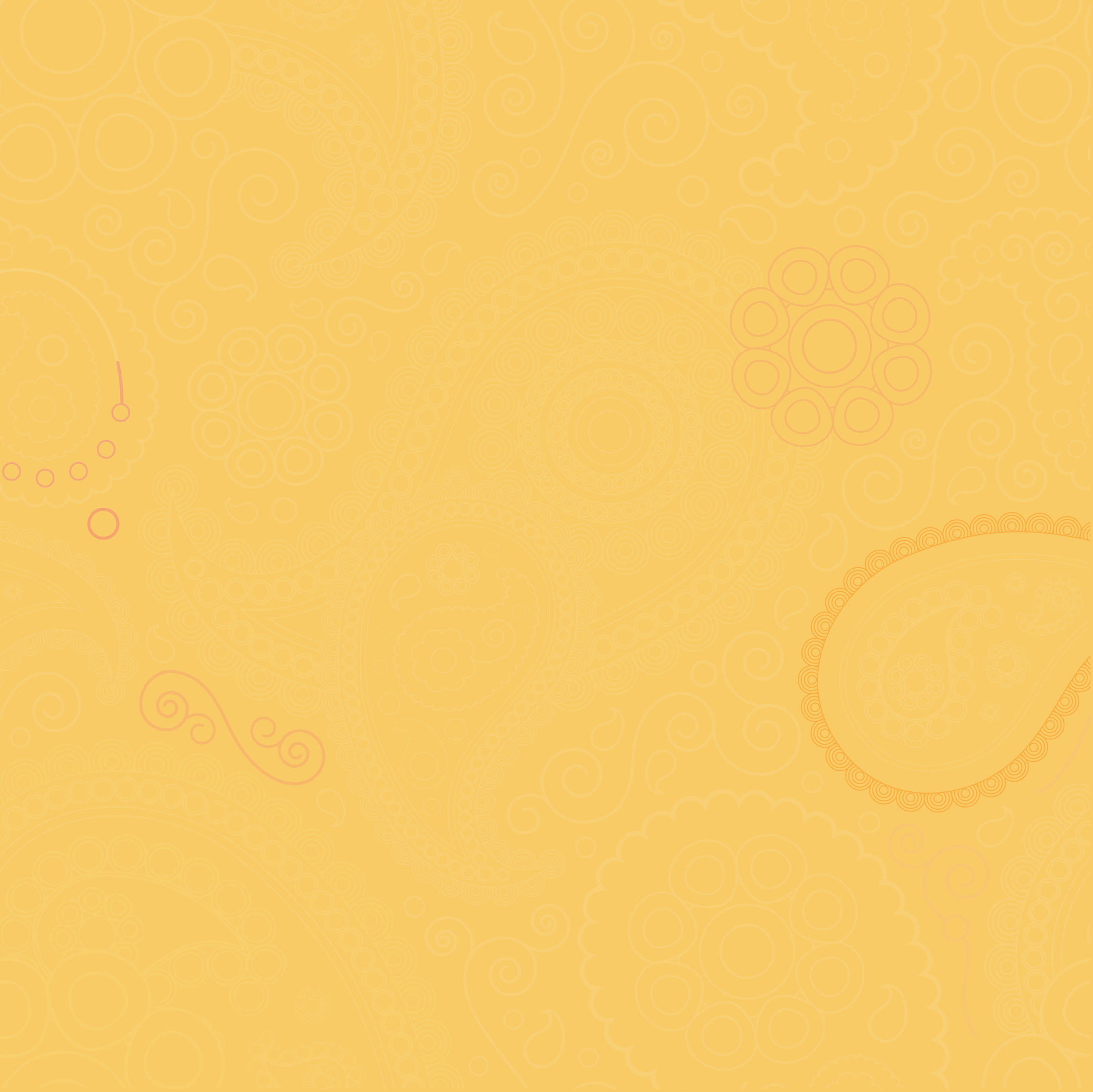 Warm decorative background in golden yellow and amber tones with subtle pink swirl accents.